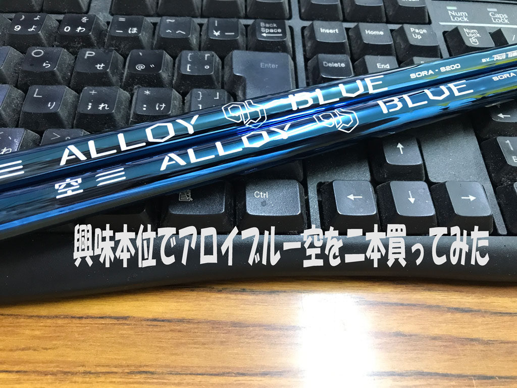 興味本位でアロイブルー空を二本買ってみた