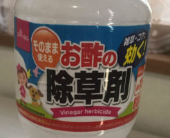 ダイソーのお酢の除草剤がなかなか良い | 幼児やペットにも安心